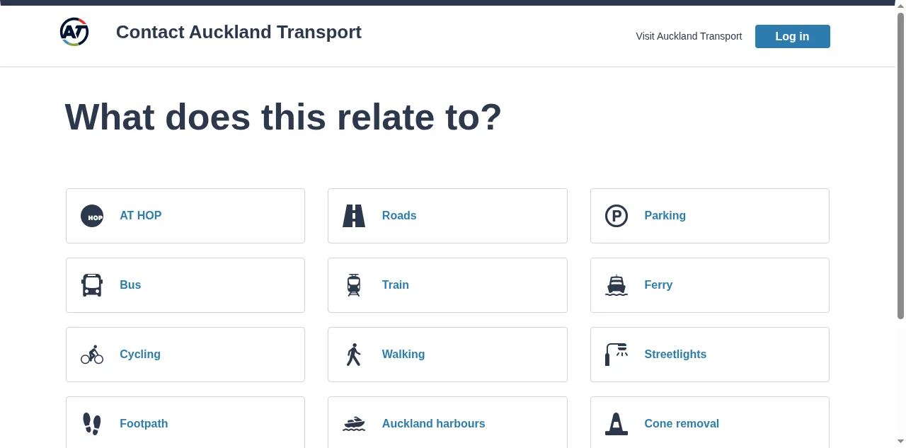 Preview of contact.at.govt.nz