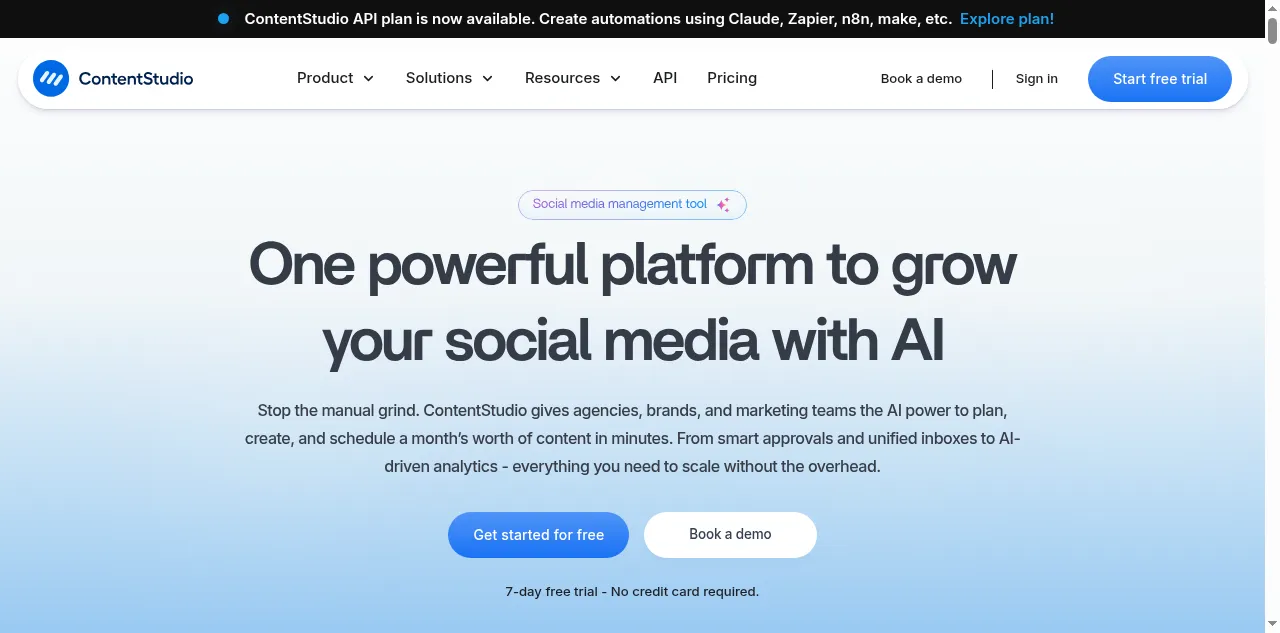 Preview of contentstudio.io
