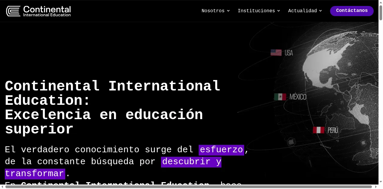 Preview of continental.edu.pe