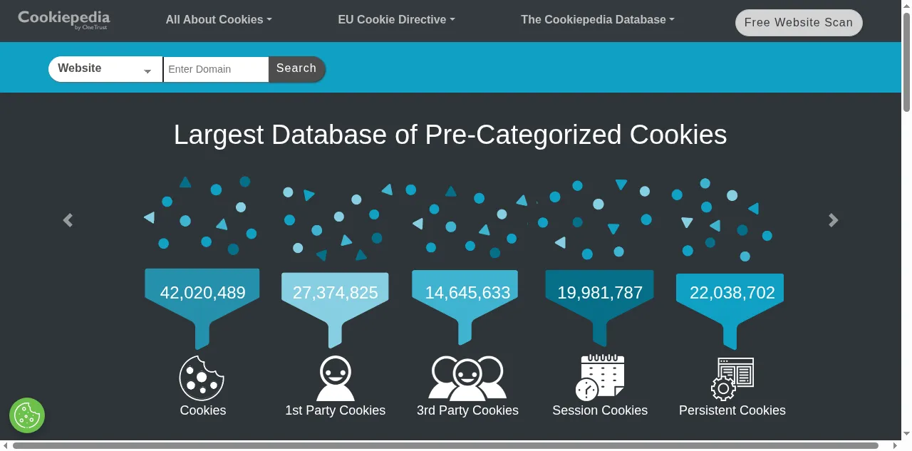 Preview of cookiepedia.co.uk