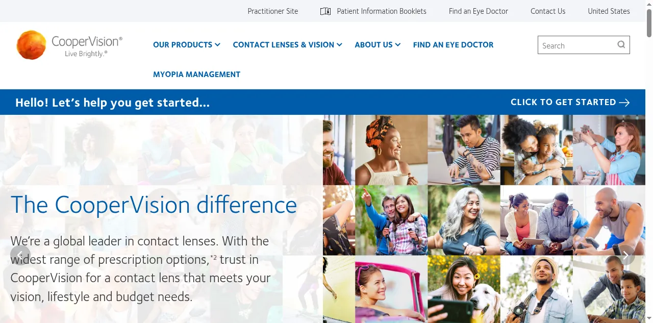 Preview of coopervision.com