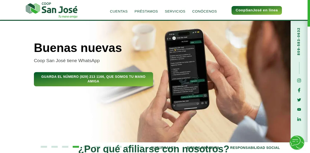 Preview of coopsanjose.com.do