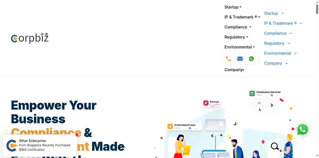 Preview of corpbiz.io