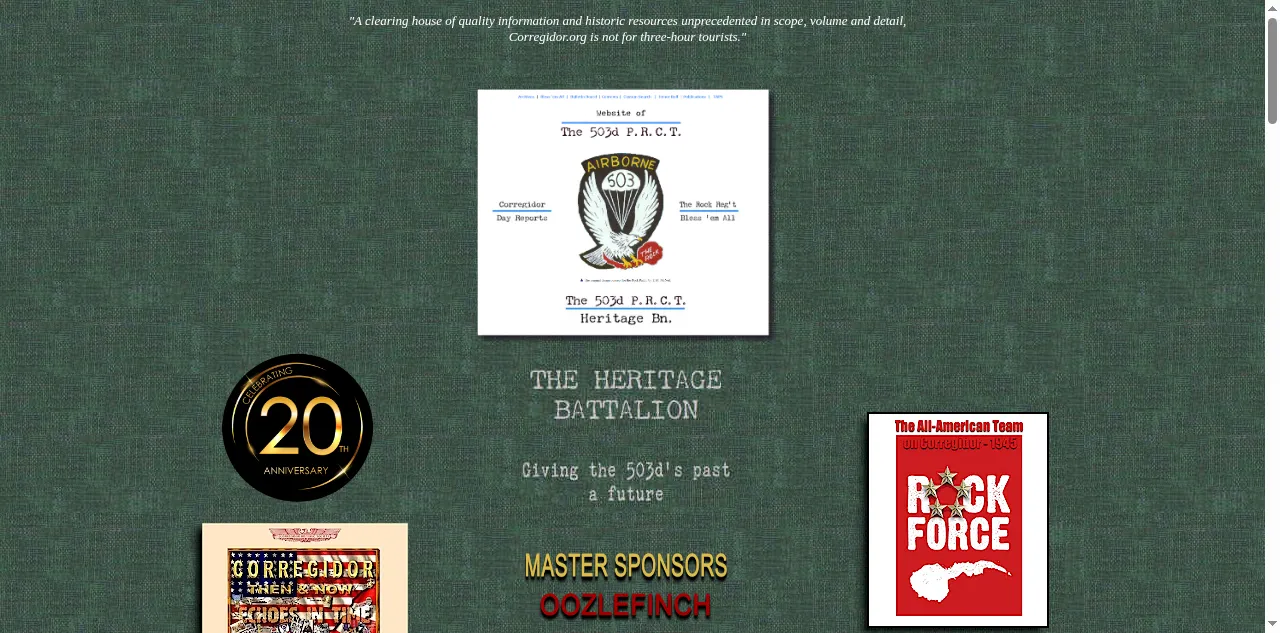 Preview of corregidor.org