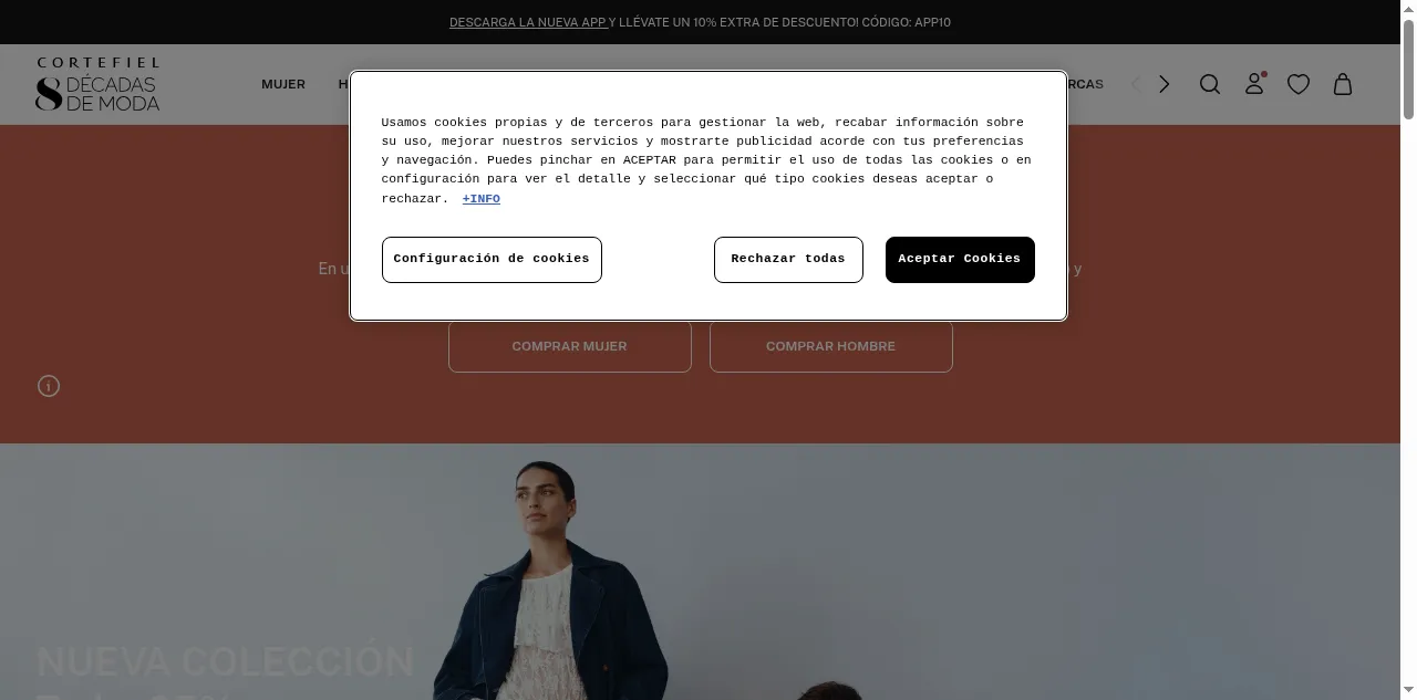 Preview of cortefiel.com