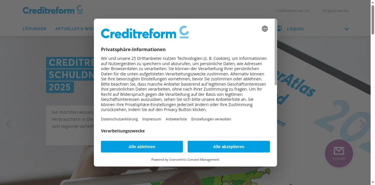 Preview of creditreform.de