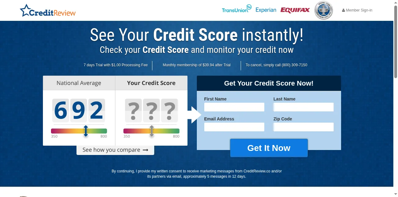 Preview of creditreview.co