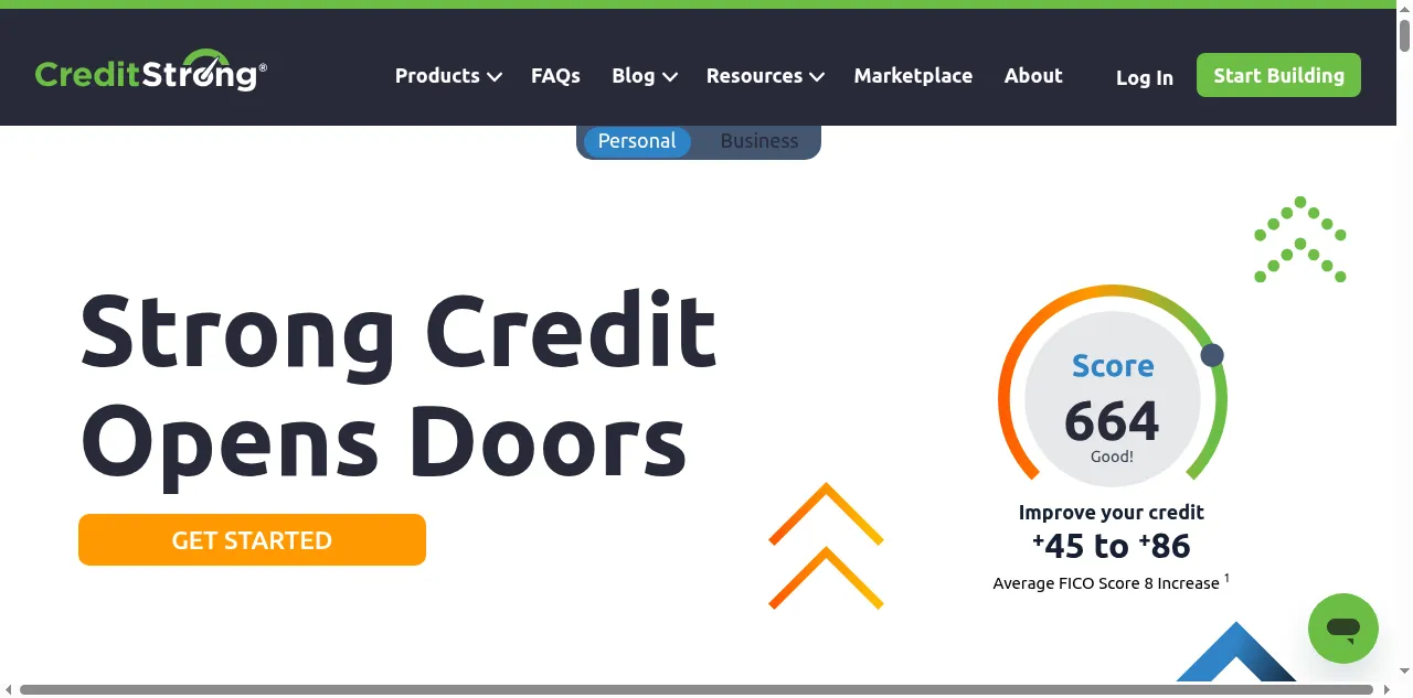 Preview of creditstrong.com