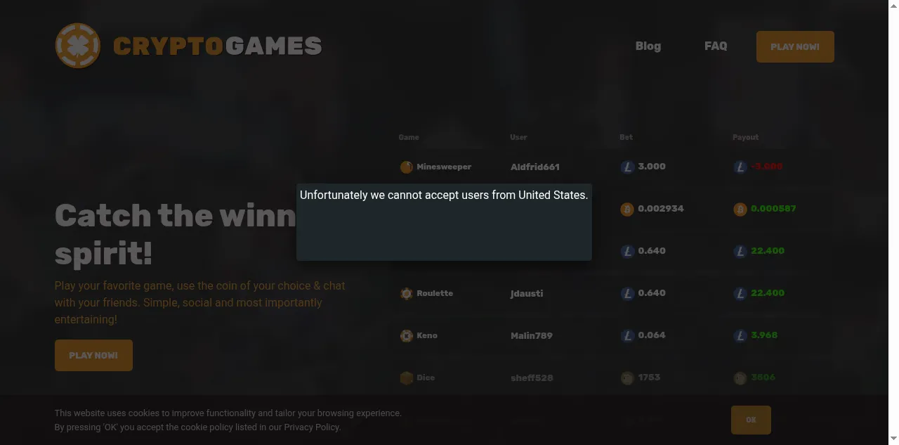 Preview of crypto.games