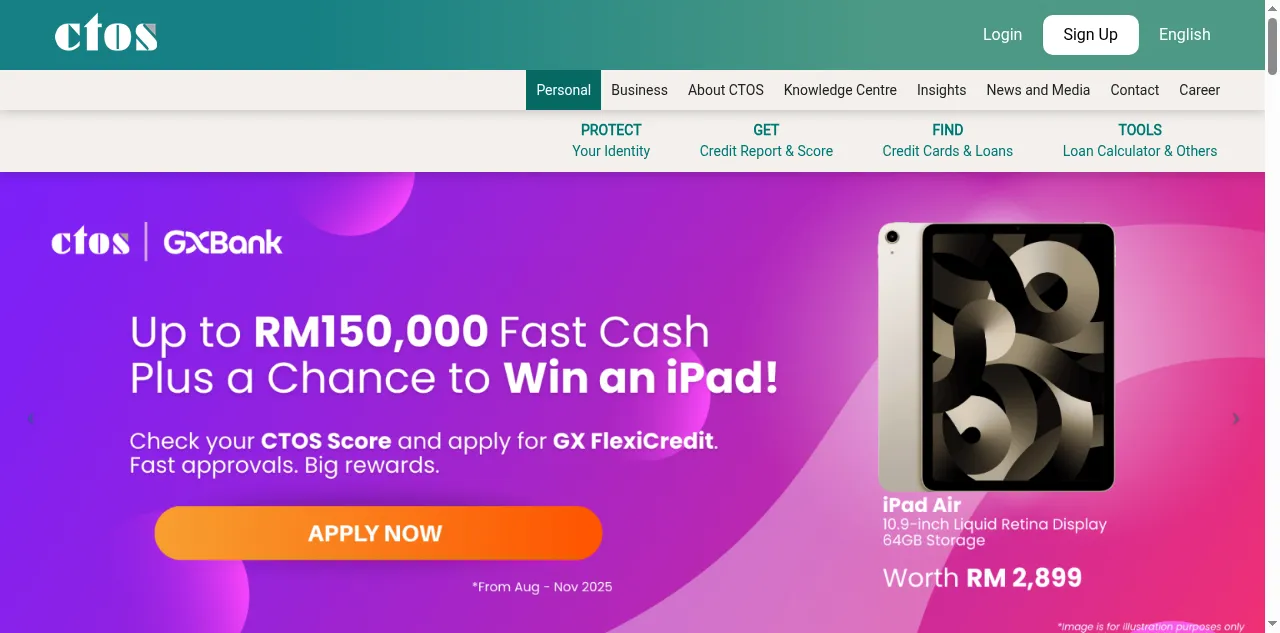 Preview of ctoscredit.com.my