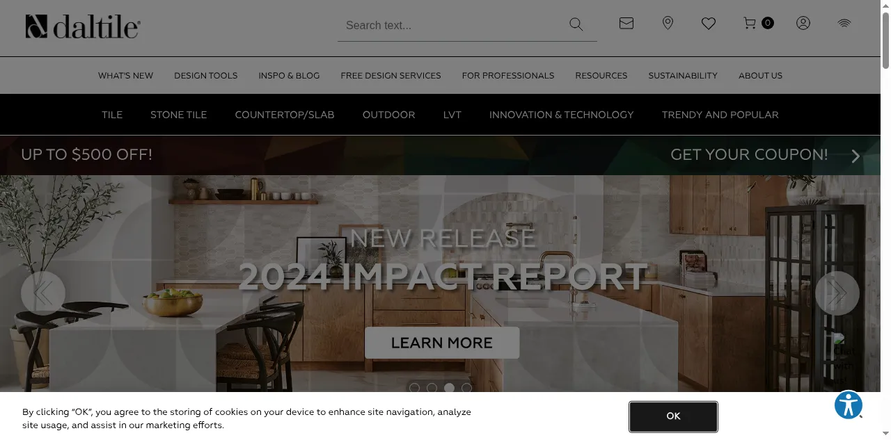 Preview of daltile.com