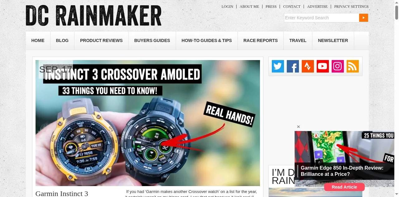 Preview of dcrainmaker.com