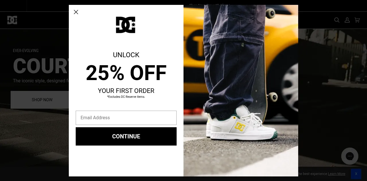Preview of dcshoes.com