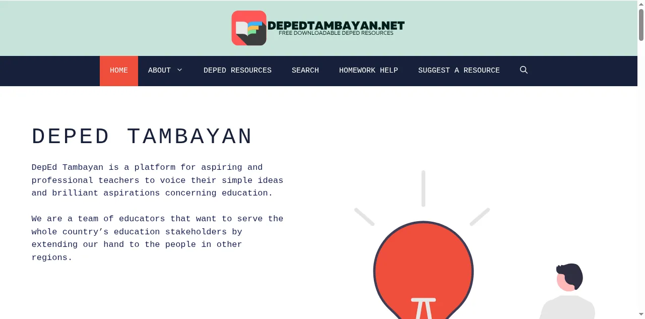 Preview of depedtambayan.net