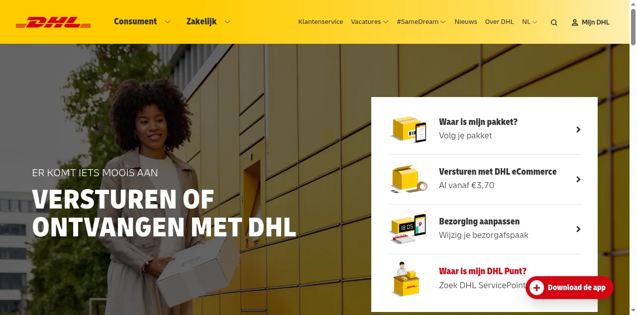 Preview of dhlecommerce.nl