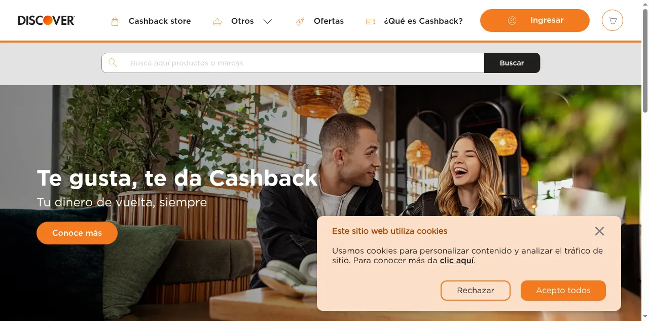 Preview of discovercashback.ec