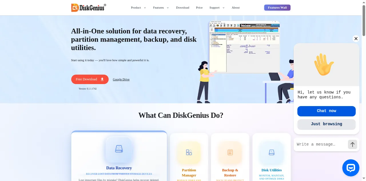 Preview of diskgenius.com