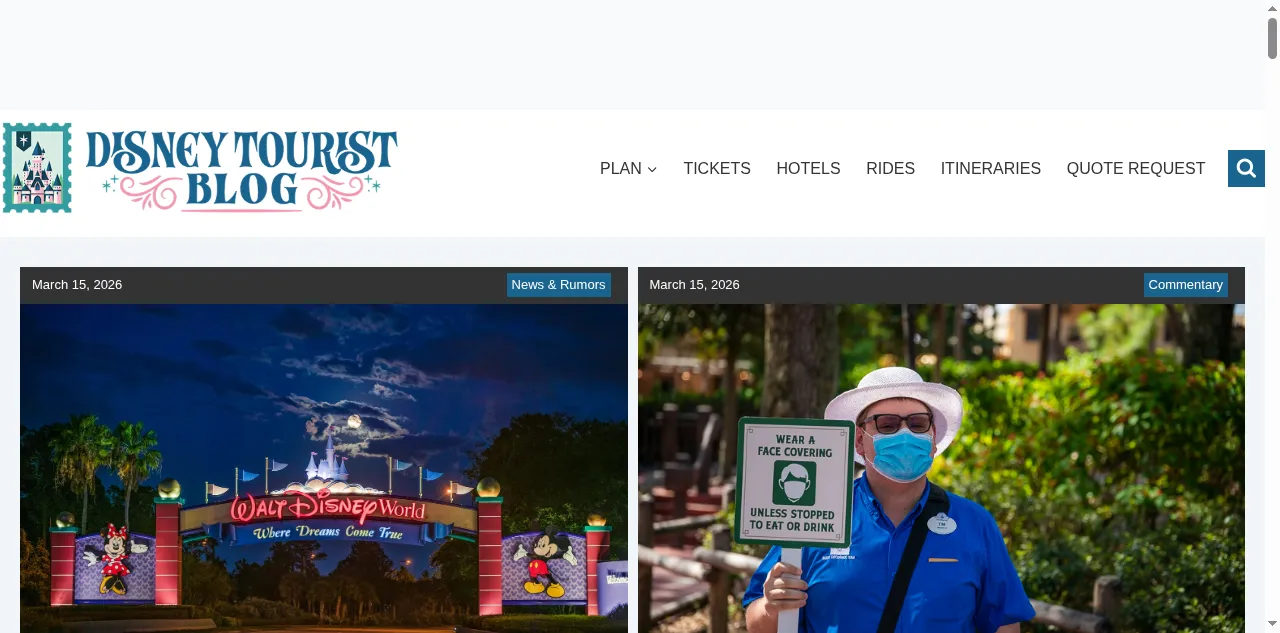 Preview of disneytouristblog.com