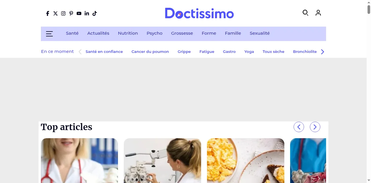 Preview of doctissimo.fr
