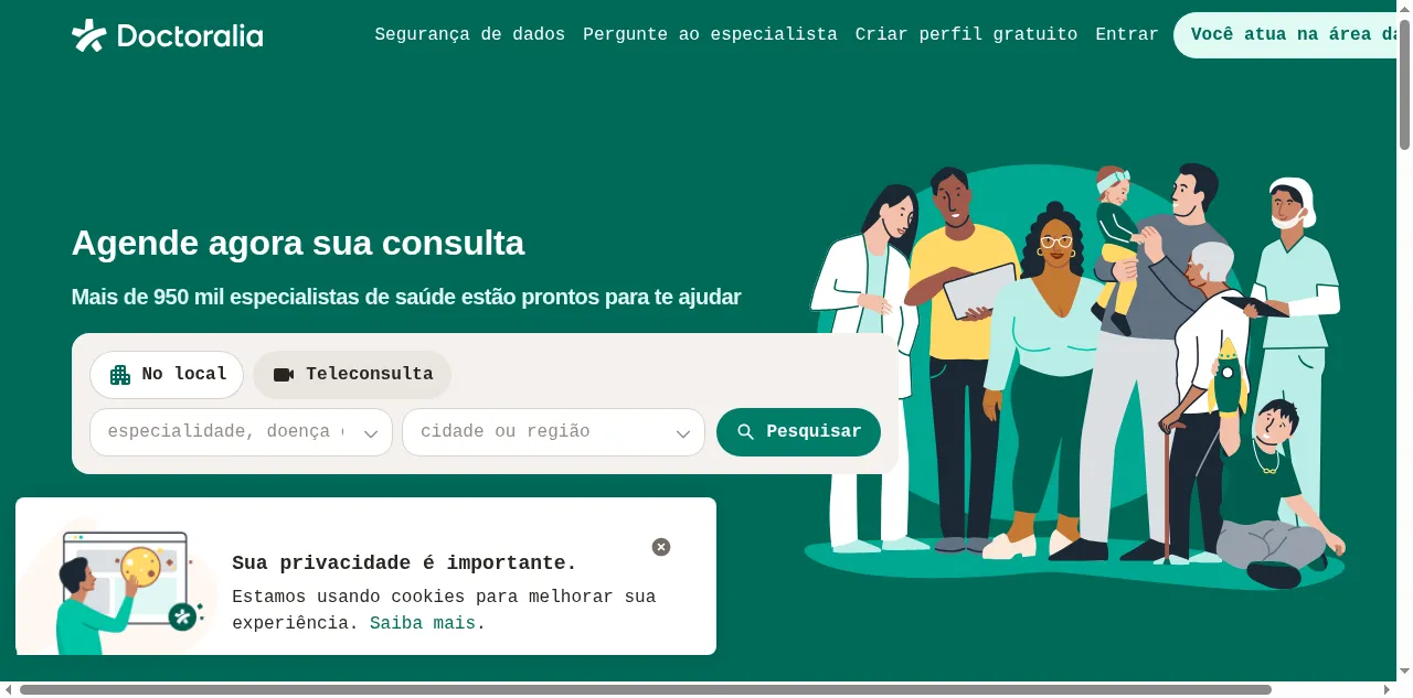 Preview of doctoralia.com.br