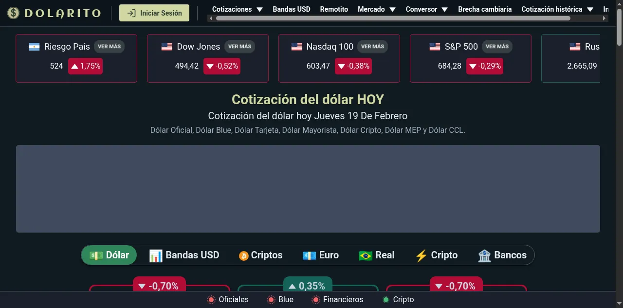 Preview of dolarito.ar
