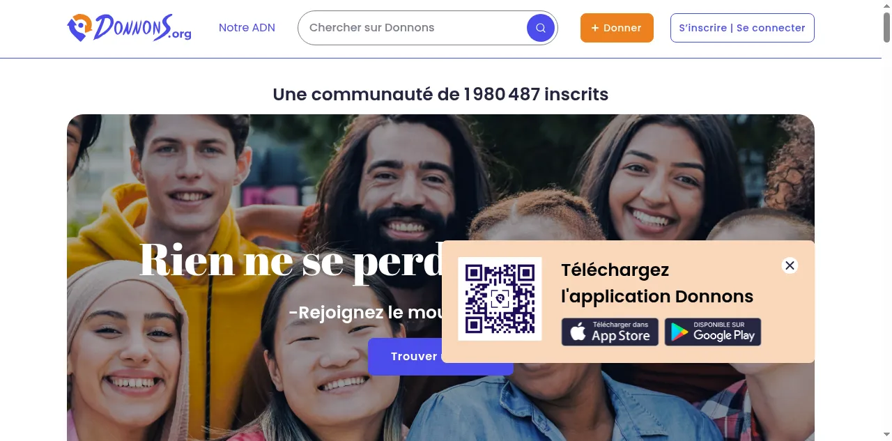 Preview of donnons.org