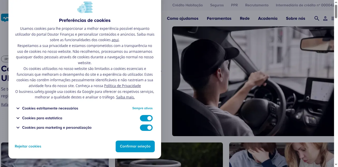 Preview of doutorfinancas.pt