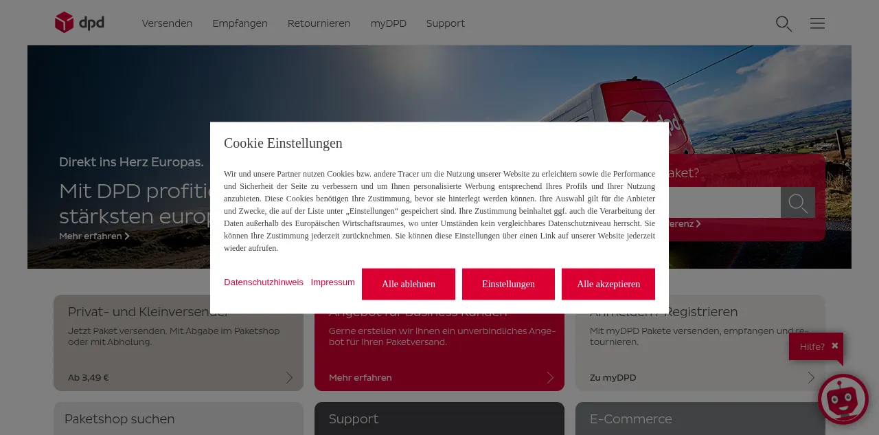 Preview of dpd.de