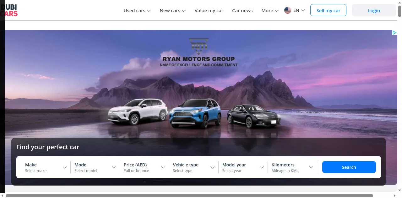 Preview of dubicars.com