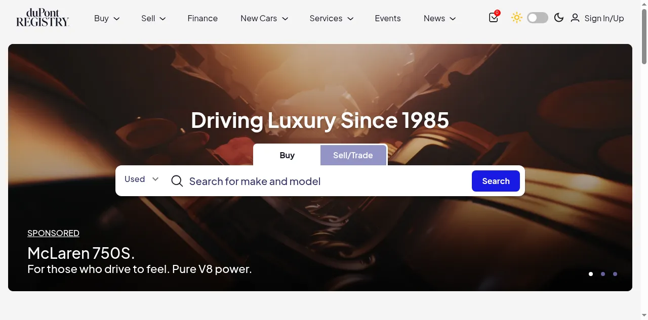 Preview of dupontregistry.com