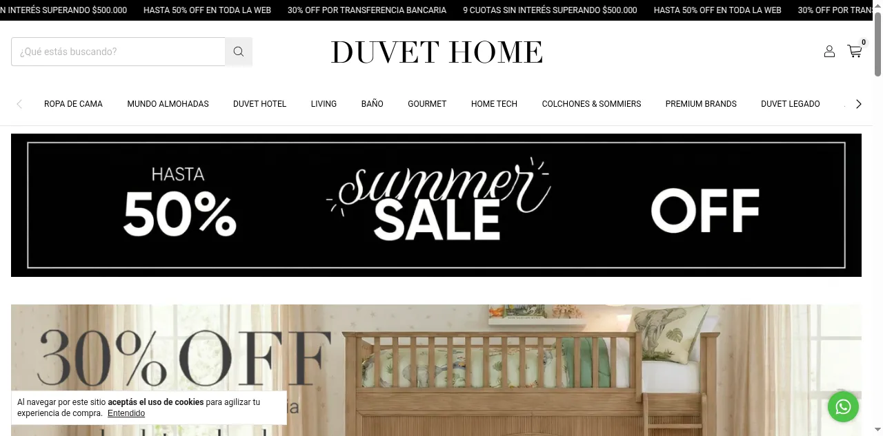 Preview of duvet.com.ar