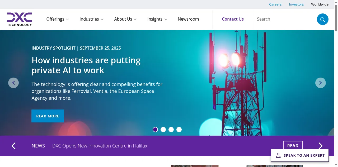 Preview of dxc.com