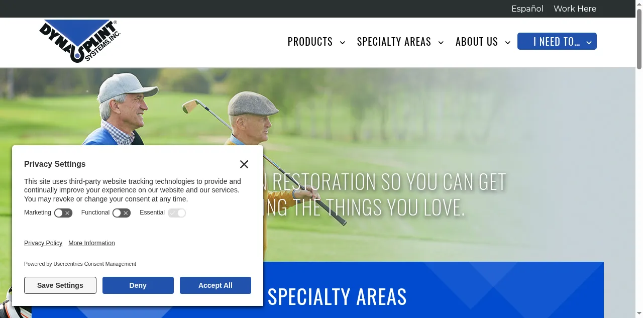 Preview of dynasplint.com
