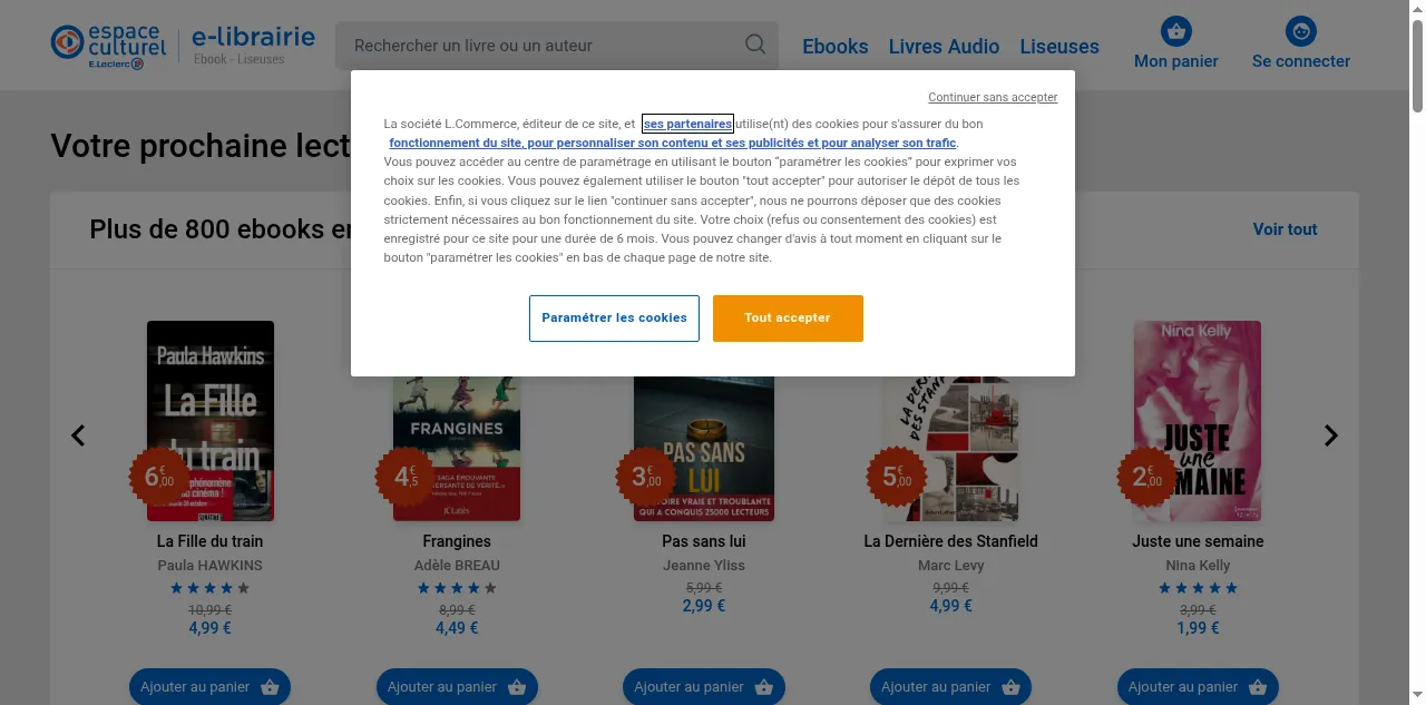 Preview of e-librairie.leclerc