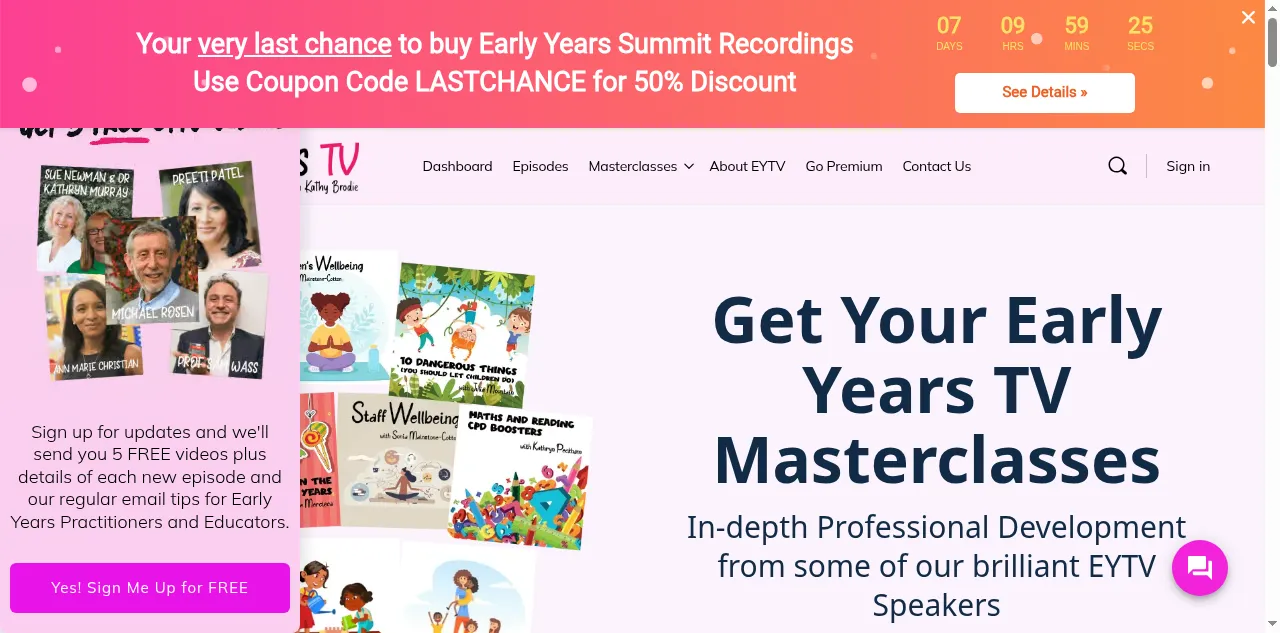 Preview of earlyyears.tv