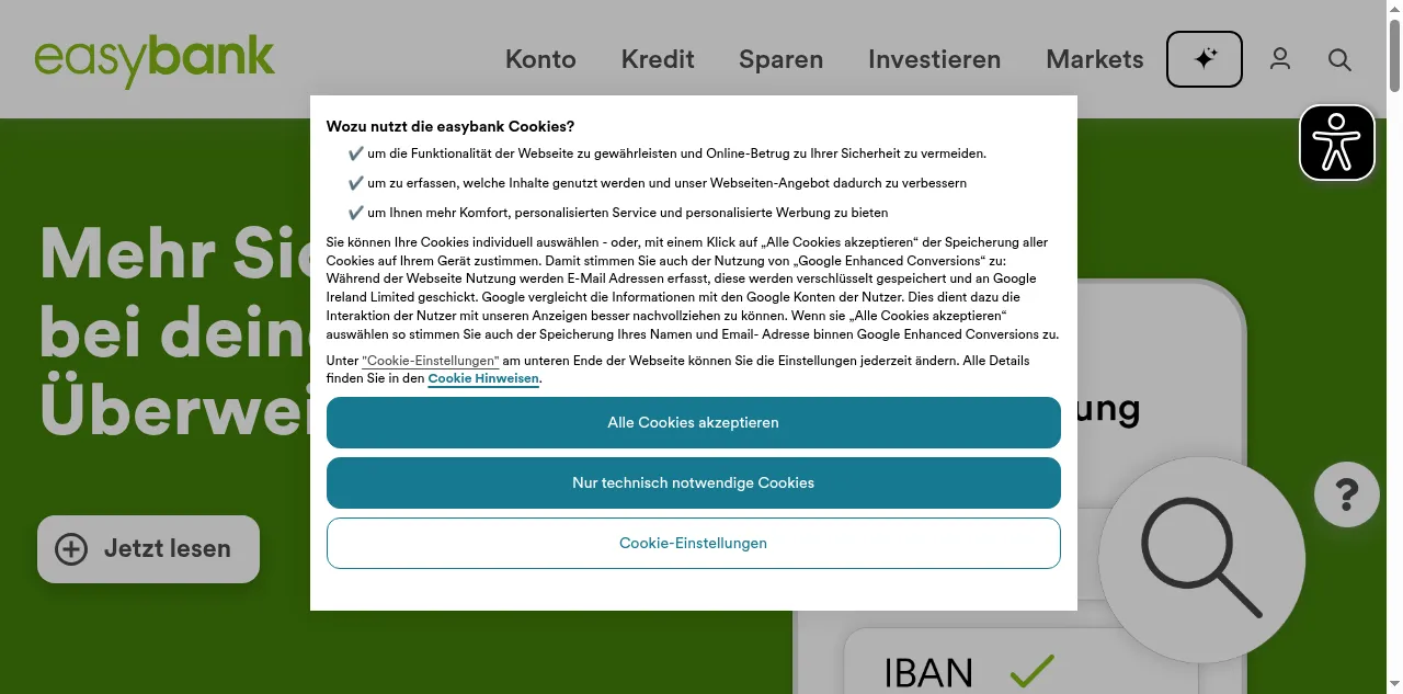 Preview of easybank.at