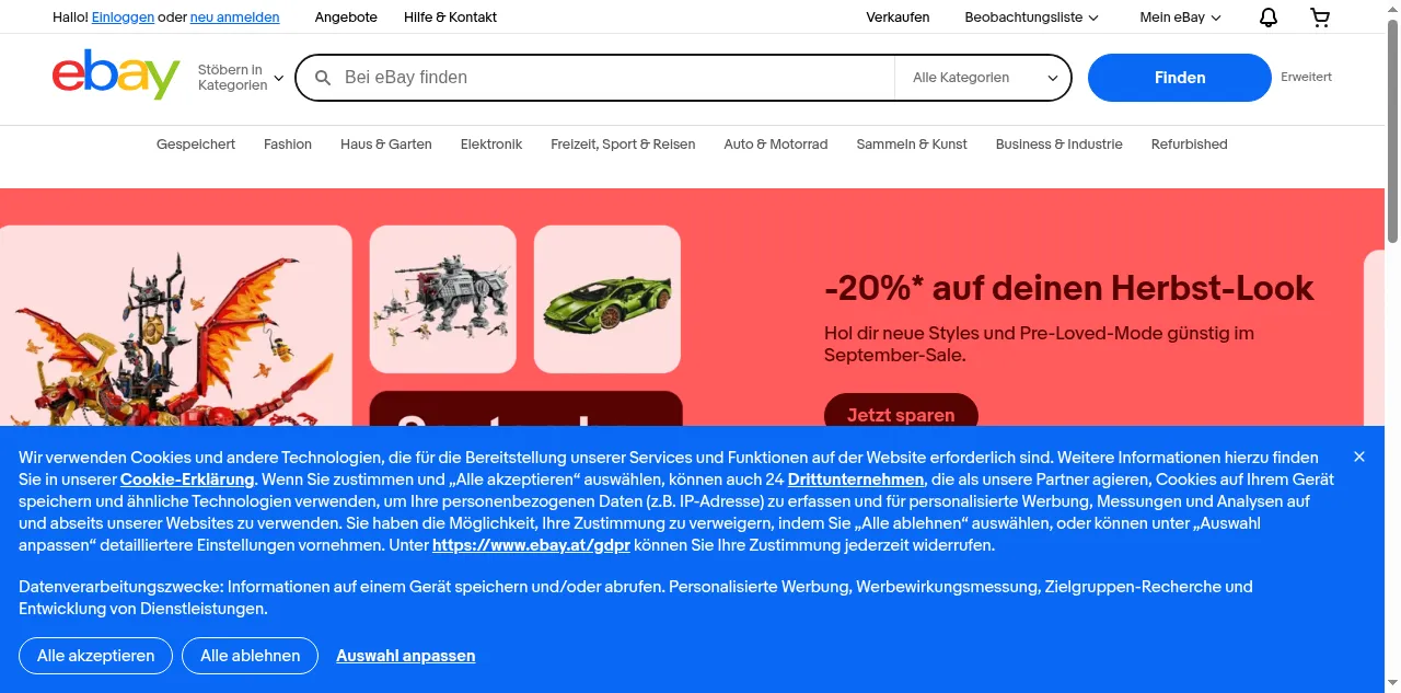 Preview of ebay.at