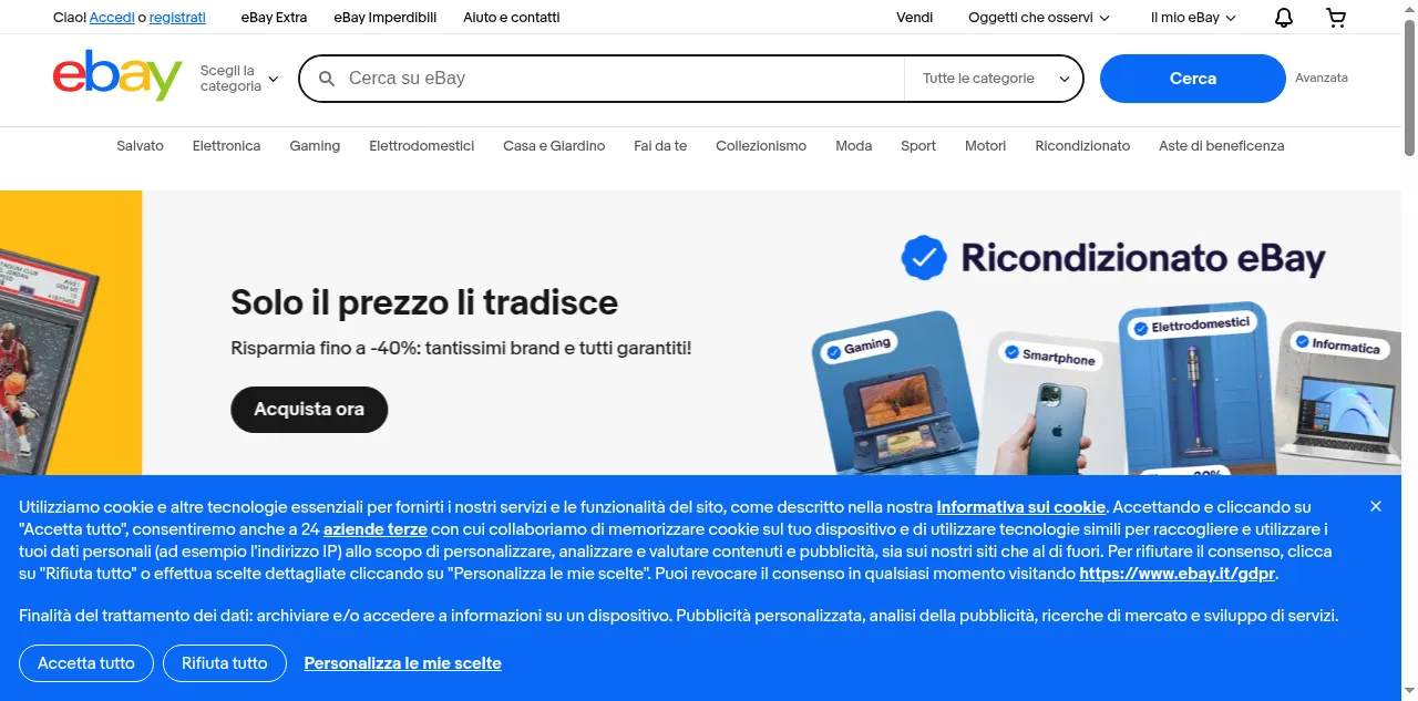 Preview of ebay.it