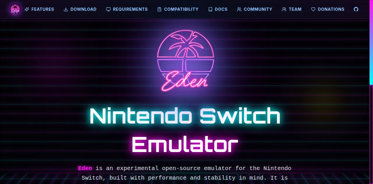 Preview of eden-emu.dev