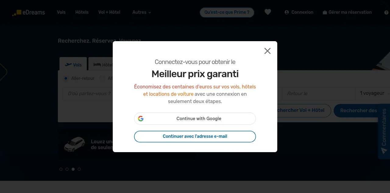 Preview of edreams.fr