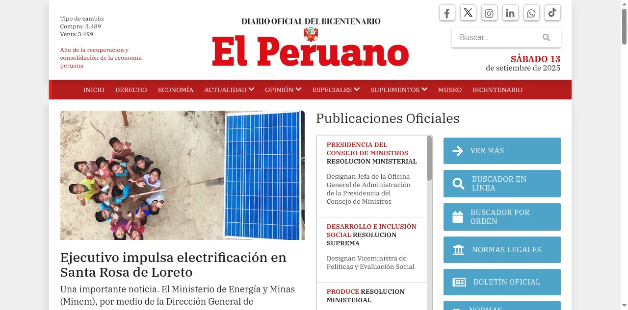 Preview of elperuano.pe
