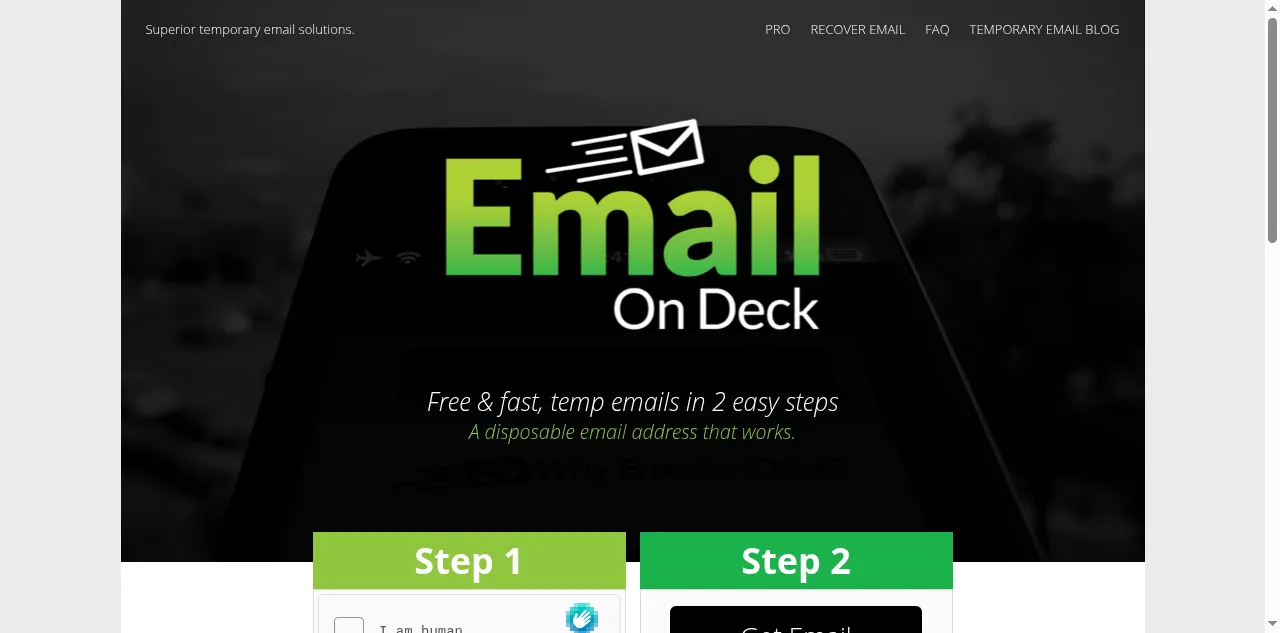 Preview of emailondeck.com