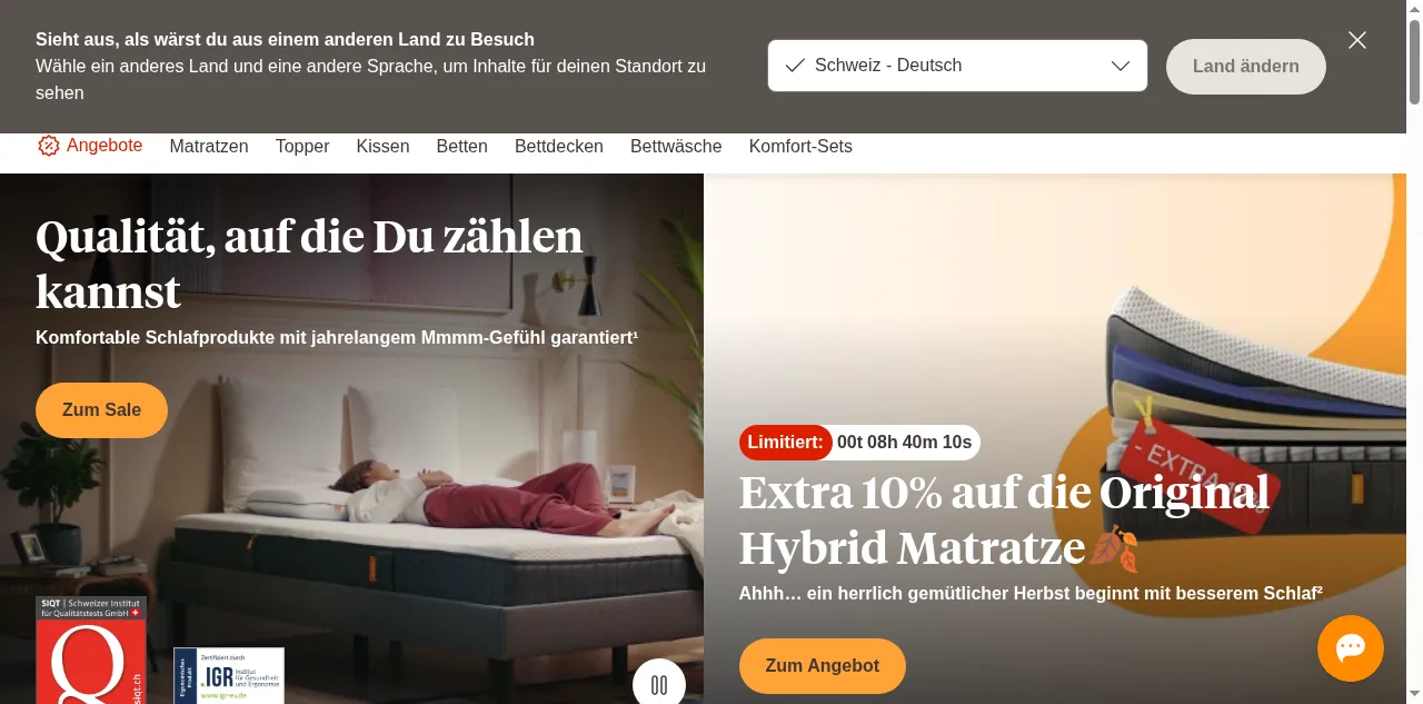Preview of emma-sleep.ch