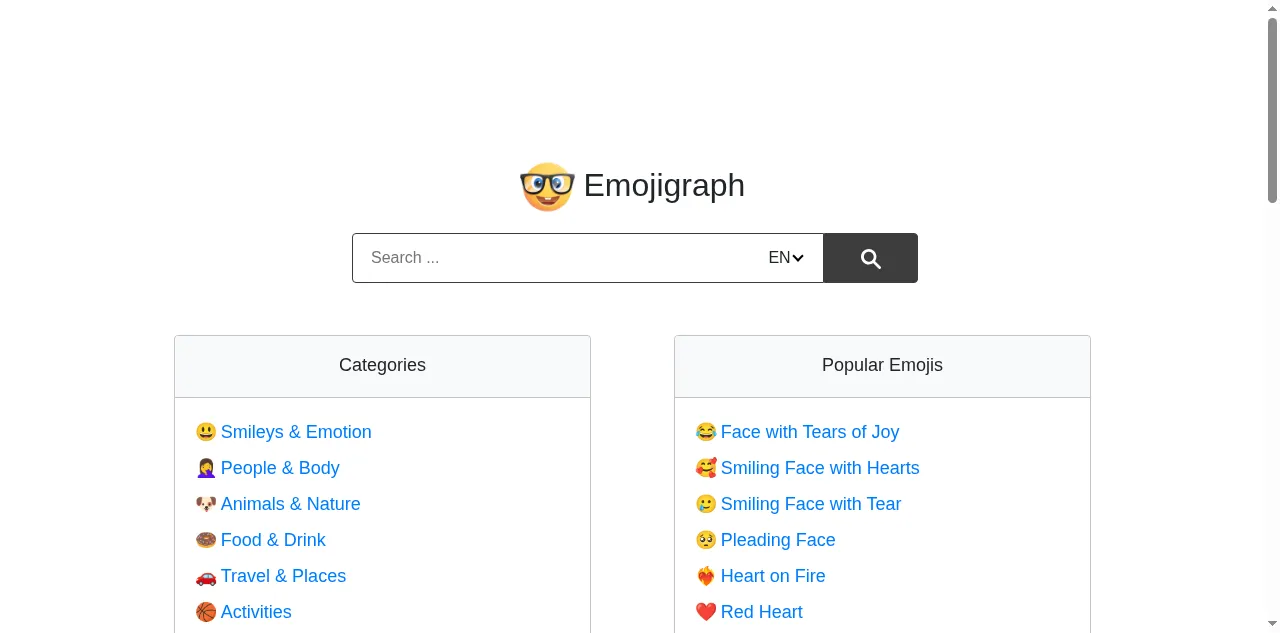 Preview of emojigraph.org