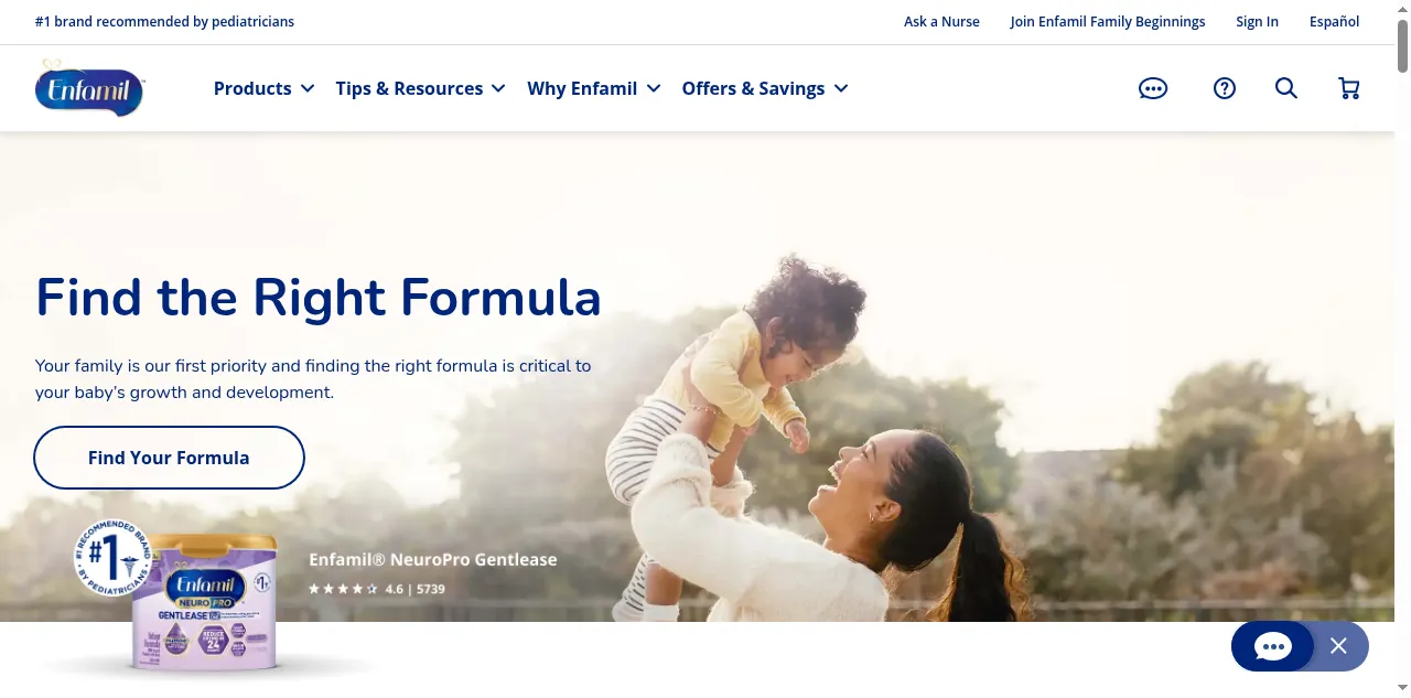 Preview of enfamil.com
