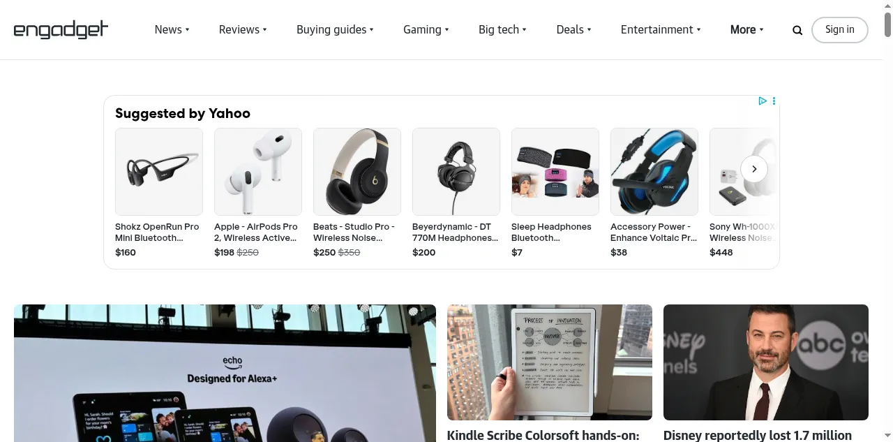 Preview of engadget.com