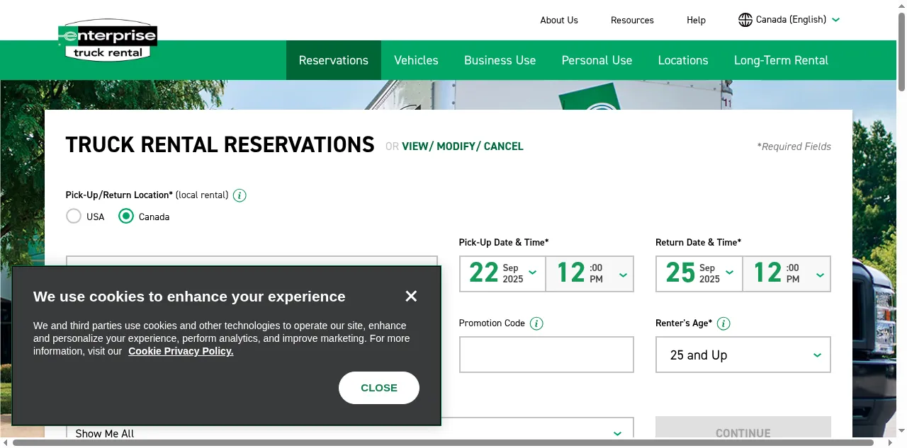 Preview of enterprisetrucks.ca