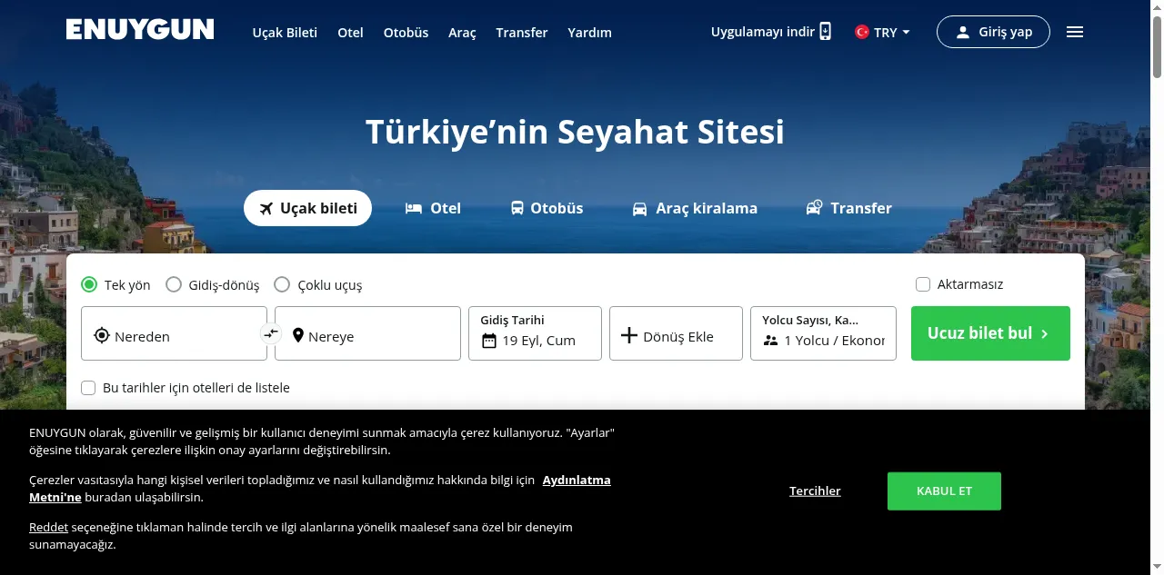 Preview of enuygun.com