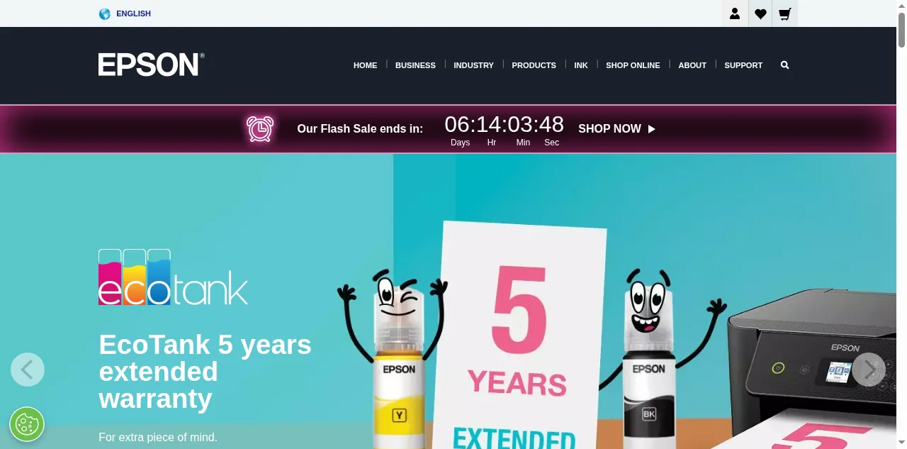 Preview of epson.co.uk