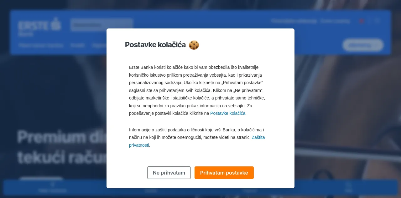 Preview of erstebank.rs